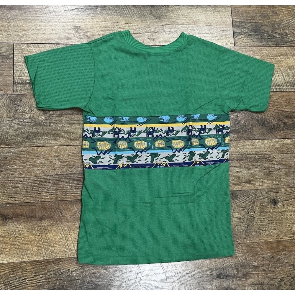 Vintage 80s Outdoor Nature Wilderness Mesh‎ Pannel T-Shirt Green Small USA Made
